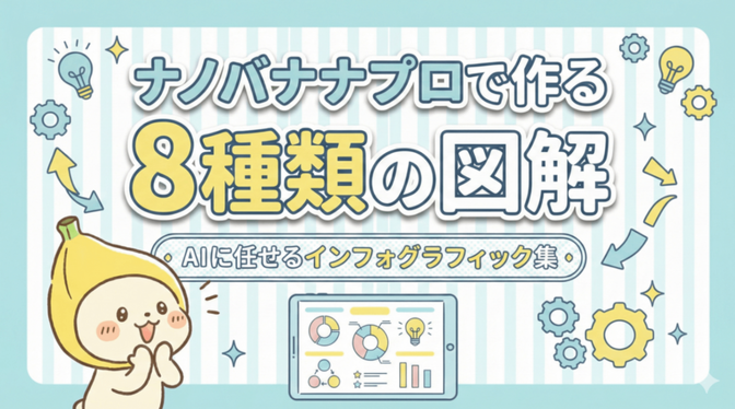 ナノバナナプロで作る8種類の図解🍌AIに任せるインフォグラフィック集