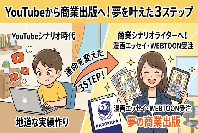 【経験談】私が商業シナリオの案件を取った方法