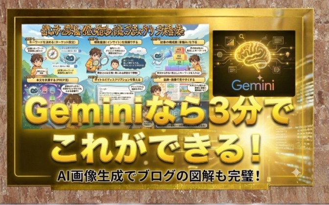 【ブロガー必見！】Geminiの画像生成が凄すぎたのでシェアします（失敗談あり