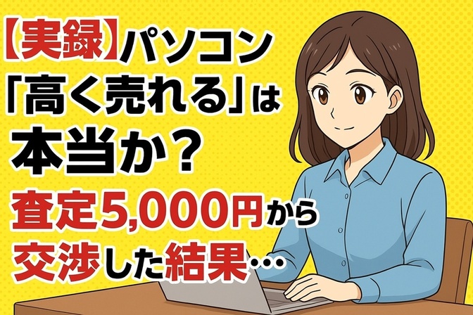 【実録】パソコン「高く売れる」は本当か？査定5,000円から交渉した結果…