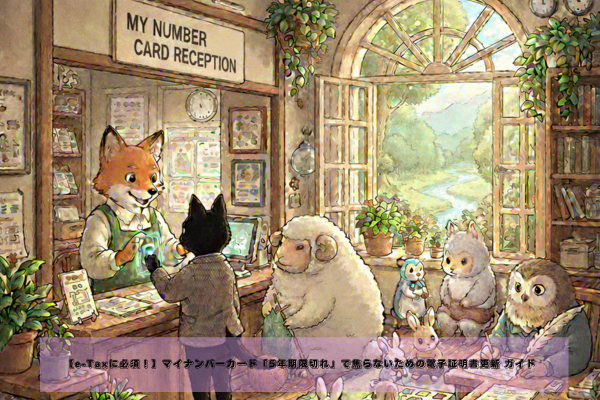 【e-Taxに必須！】マイナンバーカード「5年期限切れ」で焦らないための電子証明書更新 ガイド