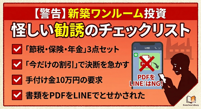 【実録】書類を「PDFでLINEで送って」は破滅への合図。私が体験した不動産勧誘の全手口