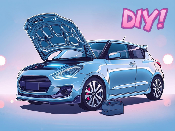 スイフトが突然エンジン始動不能に！6年放置バッテリーをDIY交換で節約