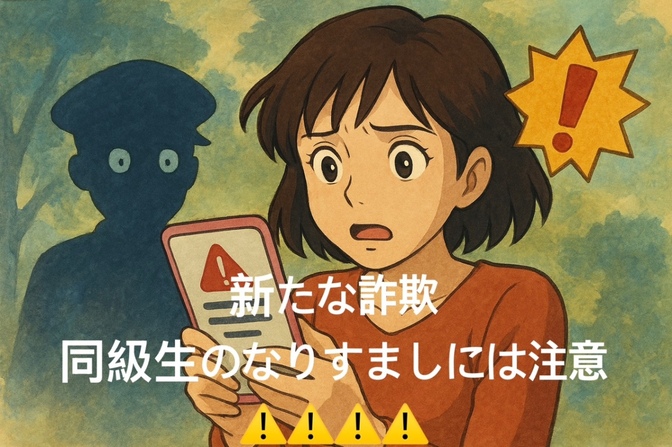 【注意喚起】地方で急増中の「高校名なりすまし詐欺」