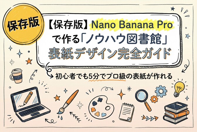 🎨【コピペOK】Nano Banana Proで「ノウハウ図書館」表紙が5分で作れるPrompt集