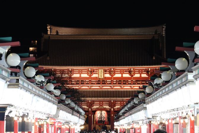 浅草寺が光に包まれる5日間！初のプロジェクションマッピング、ついに開幕！