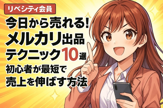今日から売れる！メルカリ出品テクニック10選｜初心者が最短で売上を伸ばす方法