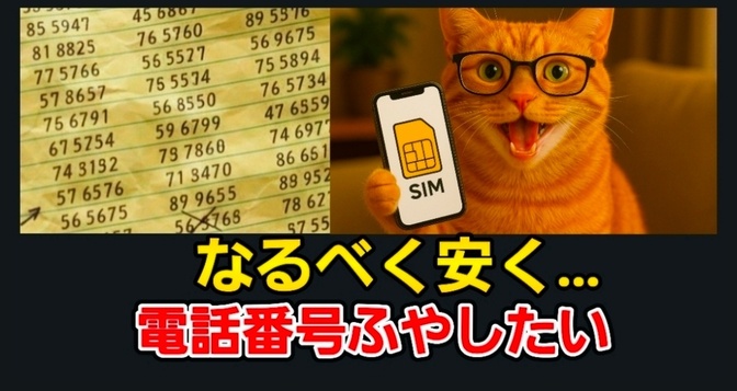 【最安】携帯電話番号をなるべく安く増やす時のおすすめ携帯会社3つ