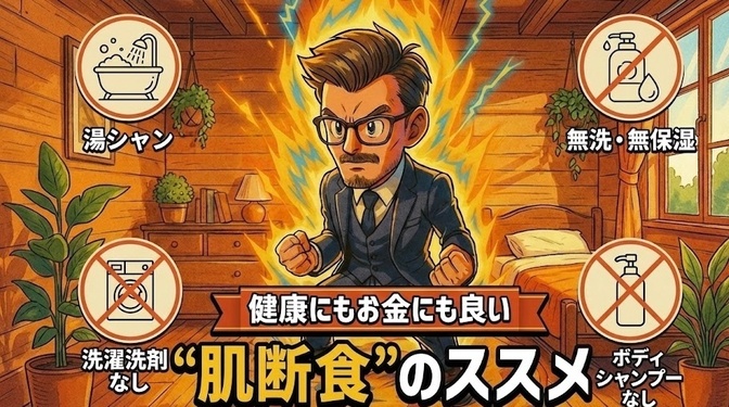 【衝撃の真実】肌荒れと浪費の元凶は「洗いすぎ」だった？界面活性剤を捨てて、人生を変える「肌断食」