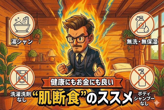 【衝撃の真実】肌荒れと浪費の元凶は「洗いすぎ」だった？界面活性剤を捨てて、人生を変える「肌断食」