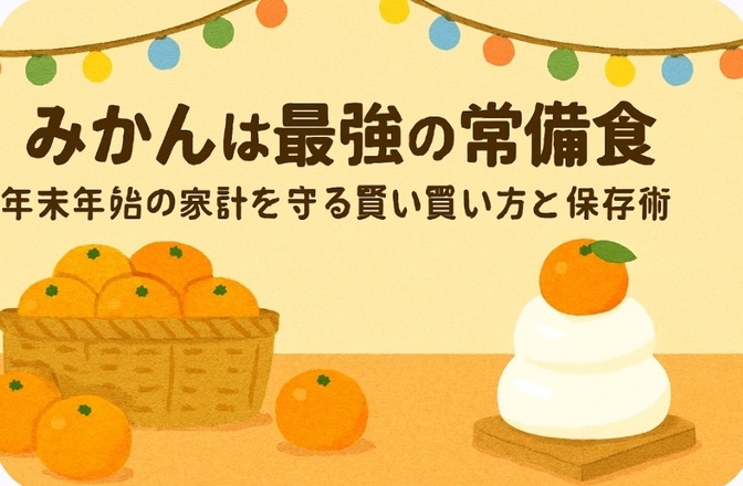 みかんは最強の常備食  年末年始の家計を守る賢い買い方と保存術