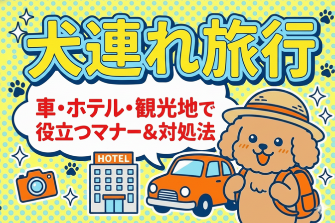 【永久保存版】犬連れ旅行“本当に役立つ”マナーと困りやすい場面の対処法