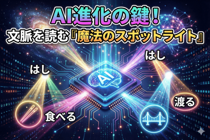 第3章：最強の脳みそ「Transformer」 ― AIは何に注目しているのか？