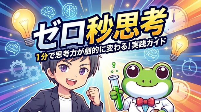1分で思考力が劇的に変わる！「ゼロ秒思考」実践ガイド