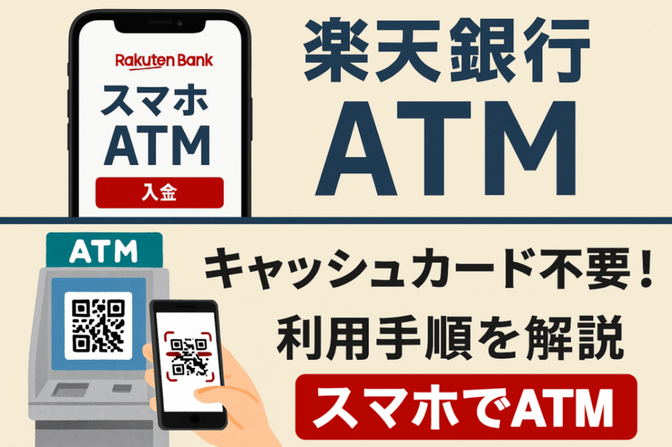 楽天銀行がスマホATM対応！ カード不要で入出金が可能に