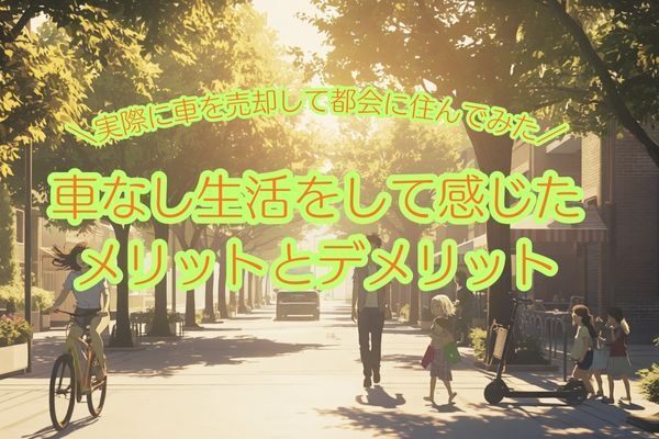 実際に車を売却してわかった/車無し生活のメリット・デメリット