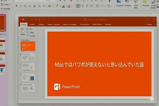 IT苦手な私が、Macでは使えないと思い込んでいた PowerPointが、普通に使えた話
