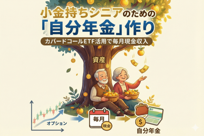 小金持ちのシニアのための「自分年金」作り（カバードコールETF活用）