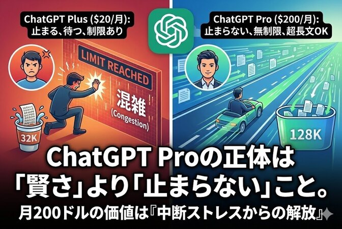 月200ドルのChatGPT Pro、必要な人の条件