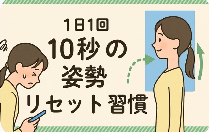 1日1回10秒の姿勢リセット習慣
