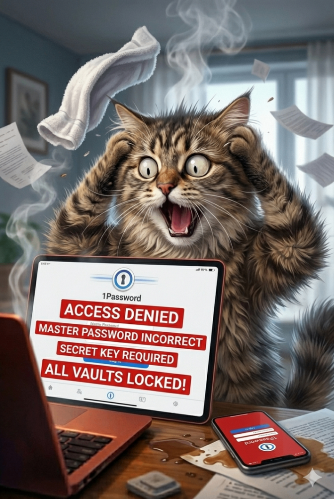 「オワタ…」っとなる前に！1Passwordの復元コードを生成する方法を写真で解説🔰初心者向け