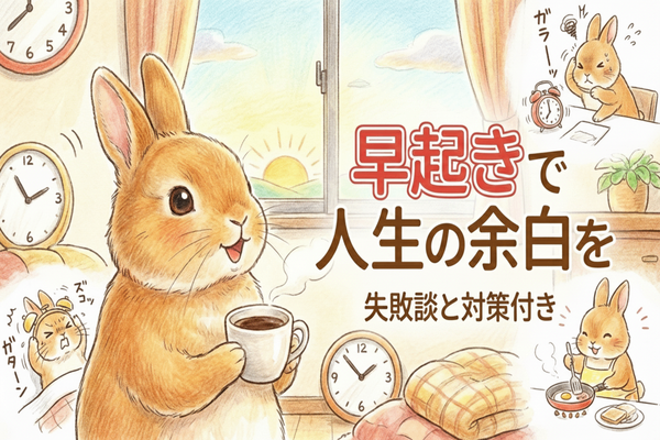 早起きで人生の余白をー失敗談と対策付きー