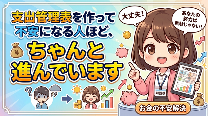 支出管理表を作って不安になる人ほど、ちゃんと進んでいます