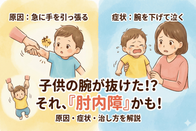 親が知っておきたい！子供の肘内障とは！？