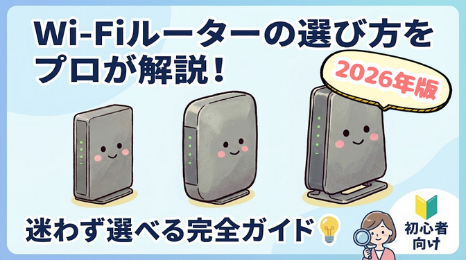 【2026年版】Wi-Fiルーターの選び方｜プロが教える完全ガイド💡