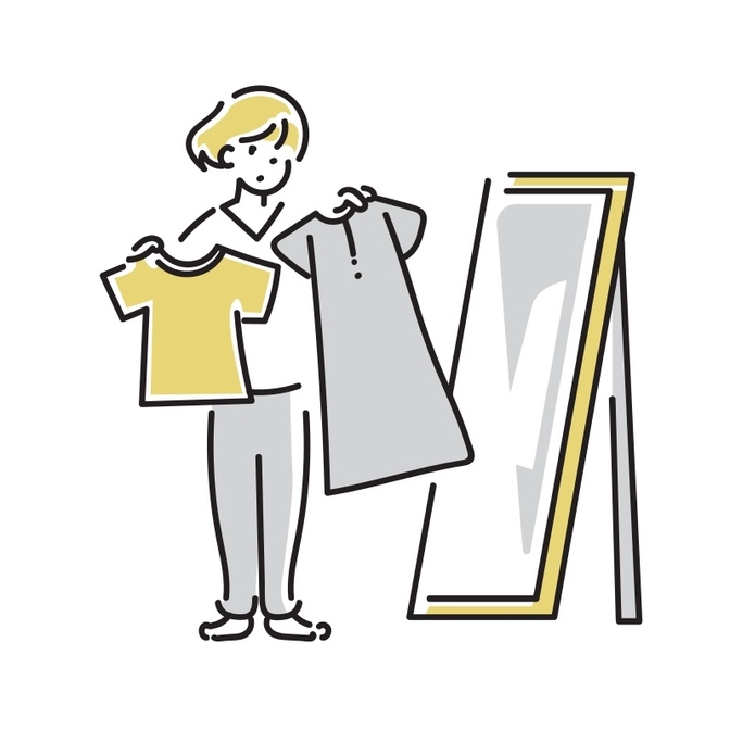 着る服を選ばない