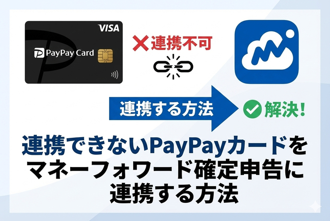 連携できないPayPayカードをマネーフォワード確定申告に連携する方法
