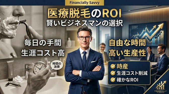 医療脱毛の投資対効果（ROI）をFPが徹底検証｜生涯コストと「時産」の最大化