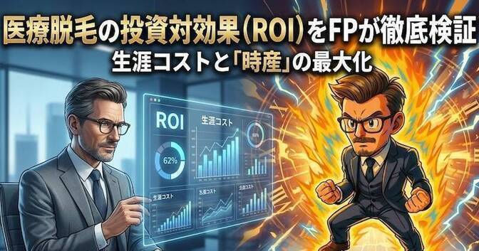 医療脱毛の投資対効果（ROI）をFPが徹底検証｜生涯コストと「時産」の最大化