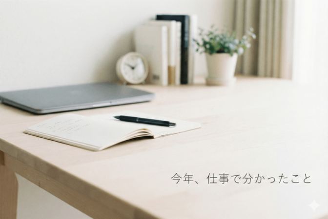今年、仕事で一つだけはっきり分かったこと