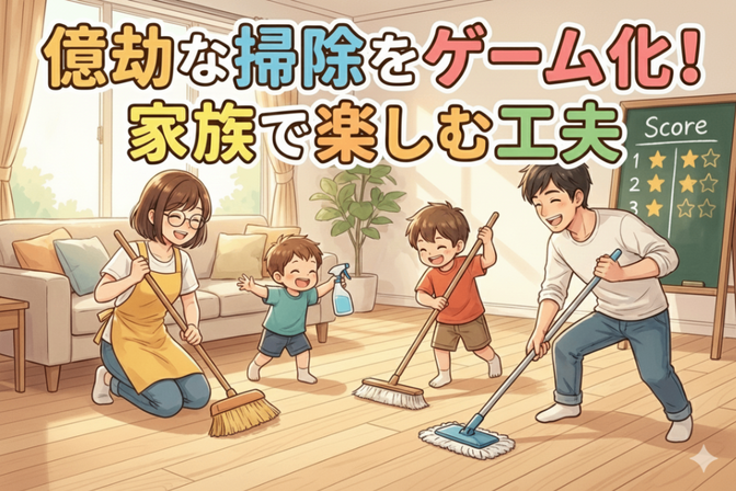 【掃除ゲームを楽しむサイトを2つ公開中✨️】家族で掃除を楽しむ工夫