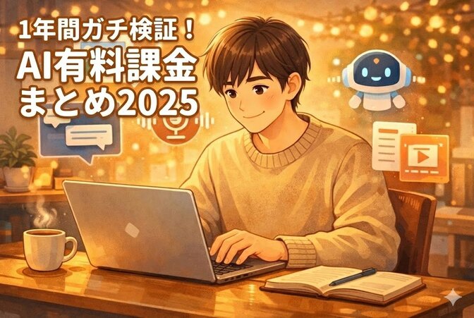 2025年AI総決算！1年間ガチで課金して分かった「私の最強チーム」をご紹介します😊✨