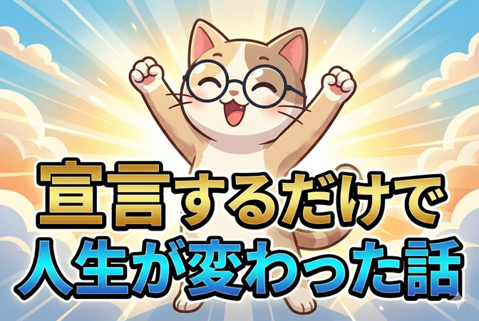 宣言するだけで人生が変わった話