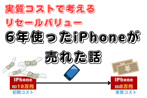 6年使ったiPhoneが売れた話　リセールバリューで考えるiPhoneの価値