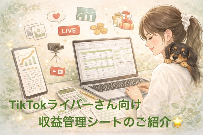 【ライバー】TikTok月別配信管理シートご紹介