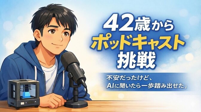 42歳からポッドキャスト挑戦！AIに聞いたら「今がチャンス」だった話