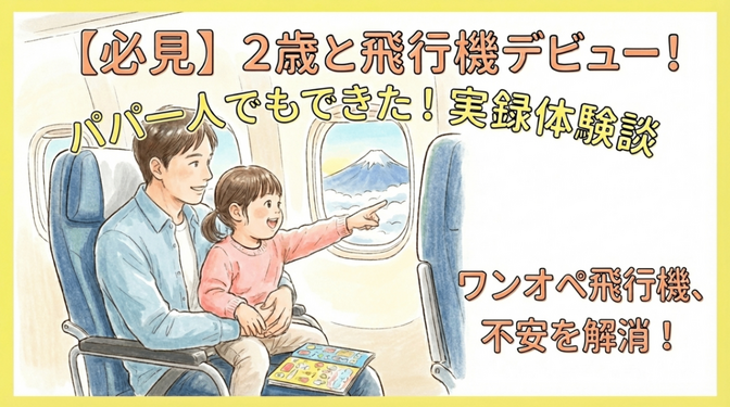 2歳の娘と飛行機デビュー！大阪→東京を実際に飛んでみた話