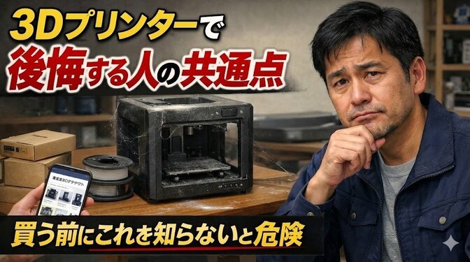 3Dプリンターで後悔する人の共通点【工場管理者が教える買う前チェック】