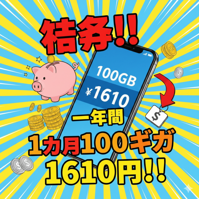 約100GB/1,610円！！