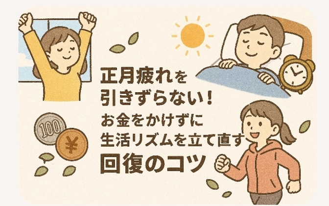 正月疲れを引きずらない！お金をかけずに生活リズムを立て直す回復のコツ