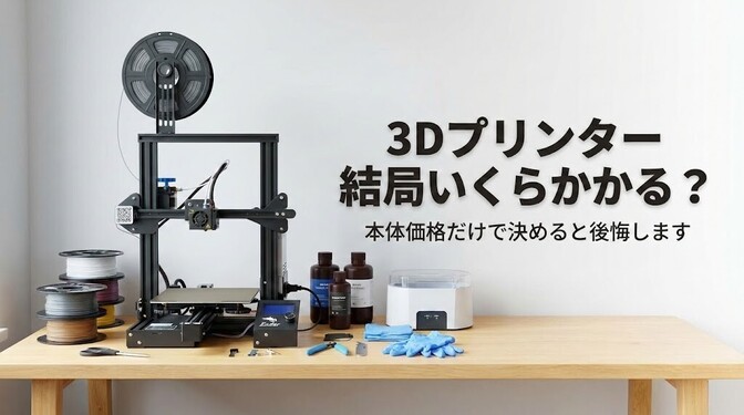 3Dプリンターって結局いくらかかる？🖨️ 初心者が見落としがちな"本体以外の費用"を全部教えます 