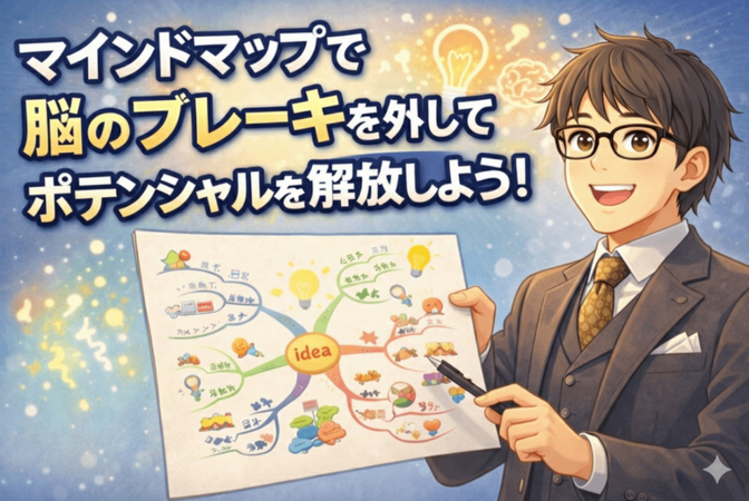 マインドマップで脳のブレーキを外してポテンシャルを解放しよう！