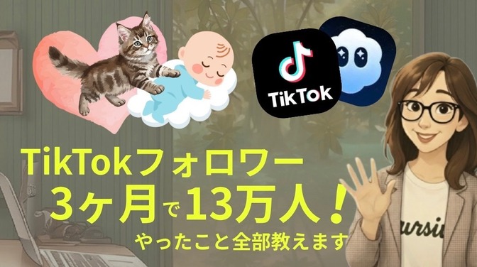 TikTokフォロワー3ヶ月で13万人！やったこと全部教えます！