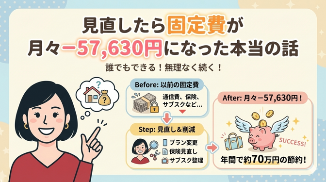 見直したら固定費が月々−57,630円になった本当の話