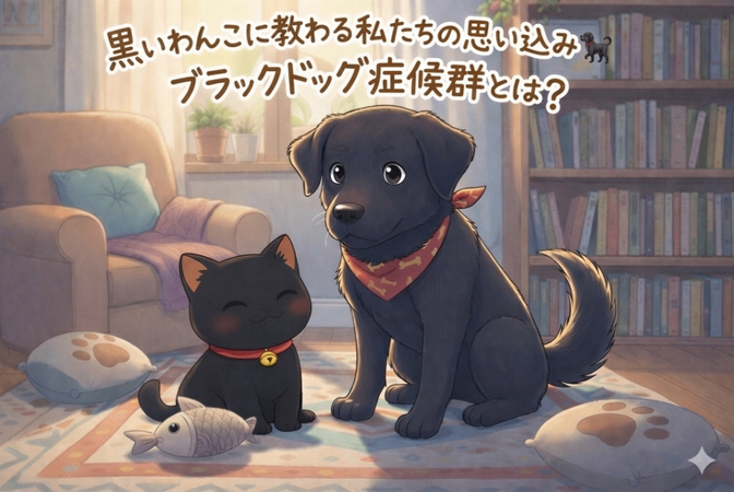 黒いわんこに教わる私たちの思い込み🐕‍🦺｜ブラックドッグ症候群とは？