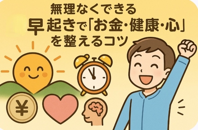 無理なくできる 早起きで「お金・健康・心」を整えるコツ